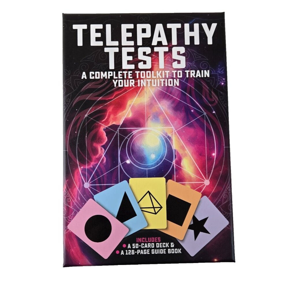 Telepathy Test A Complete Toolkit To Train Your Intuition Deck Cards & Book New